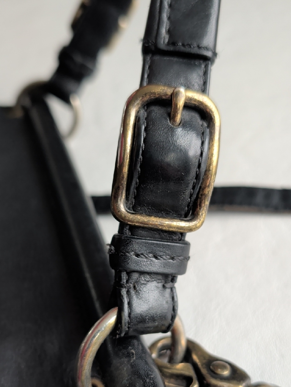 Coach Black Leather Willis Saddle Crossbody Bag - Picture 12 of 12